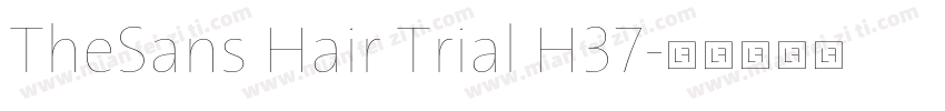 TheSans Hair Trial H37字体转换